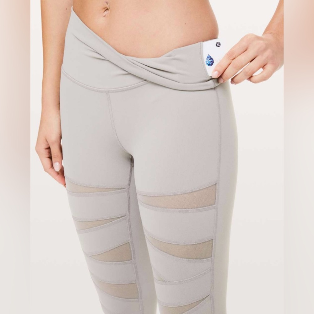 Lululemon | Wunder Under Pant Leggings (High-Rise) *Tech Mesh 28" | Size 6‎ - Picture 3 of 14